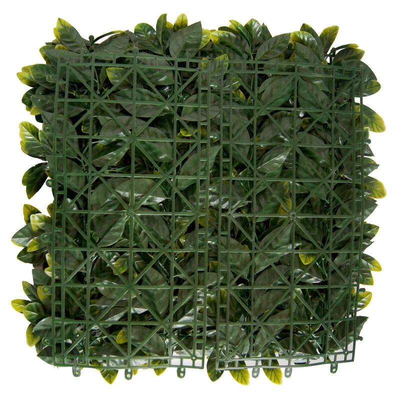 Artificial Green Foliage UV-protected for Outdoor Decor (Set of 4)