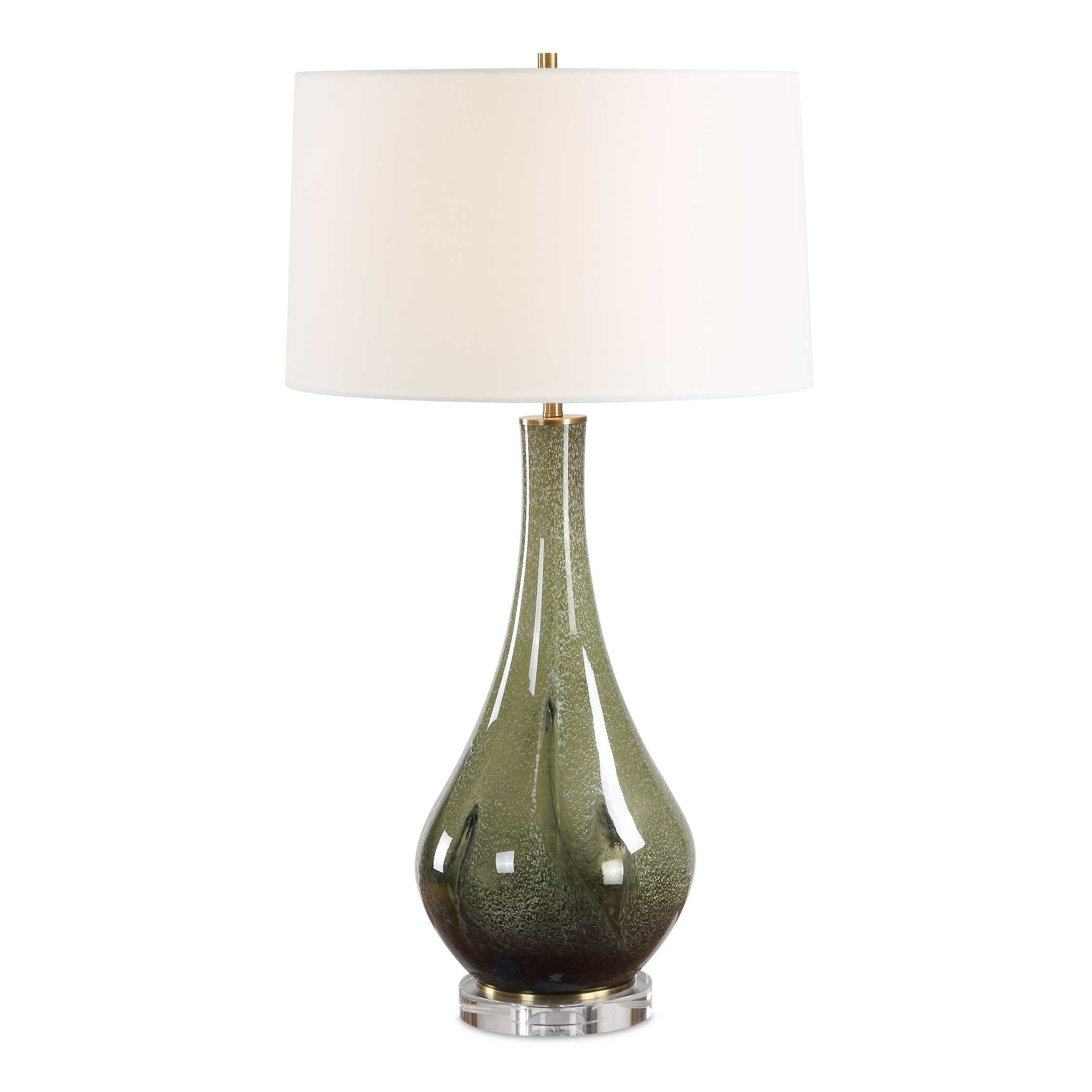 Uttermost Marist Green Table Lamp - 17" D x 17" W x 31" H