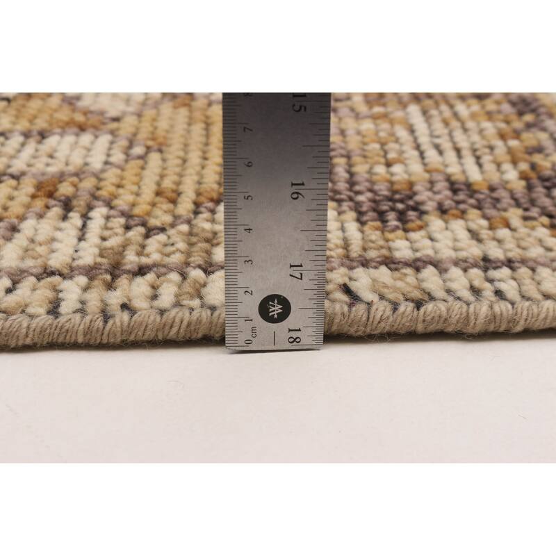 ECARPETGALLERY Hand-knotted Jules Serapi Ivory Wool Rug - 5'0 x 8'2