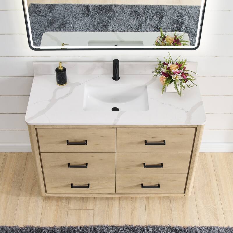 Miseno MV-NM-706548 Porto 48" Free Standing Single Basin Vanity Set