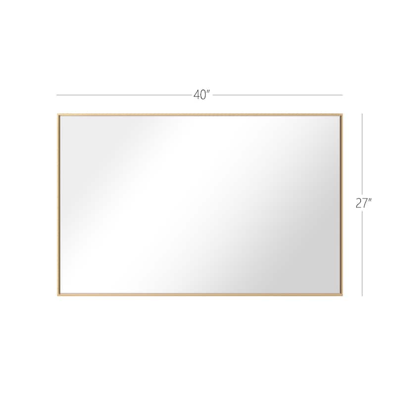 Rectangle Aluminum Framed Wall Mirror Bathroom Vanity Mirror