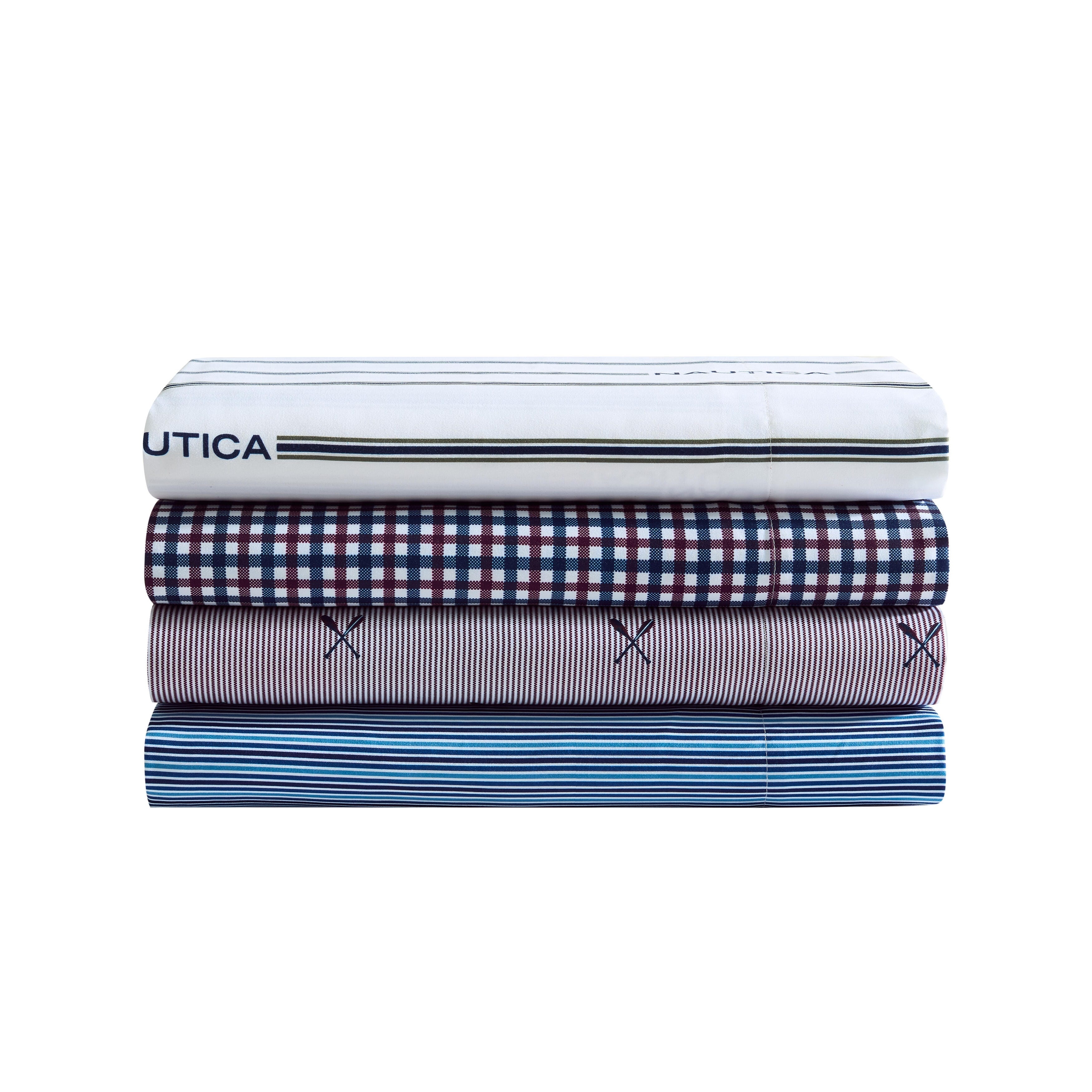 Nautica Printed Soft & Cozy Deep Pocket Sheet Set