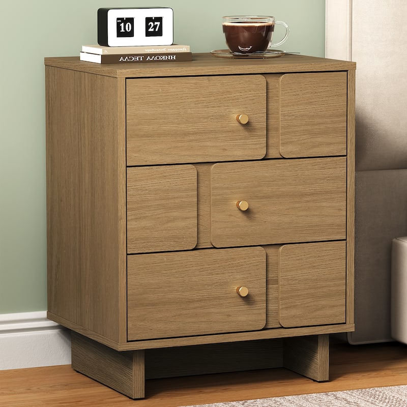 3-Drawer Bedside Table
