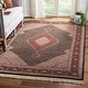 preview thumbnail 1 of 5, SAFAVIEH Couture Hand-knotted Tabriz Herati Aranita Traditional Oriental Wool Rug with Fringe 8' x 10' - Brown