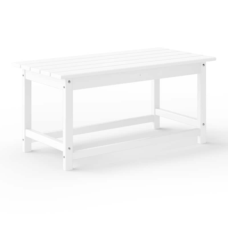 Laguna Hdpe All Weather Outdoor Patio Rectangular Coffee Table
