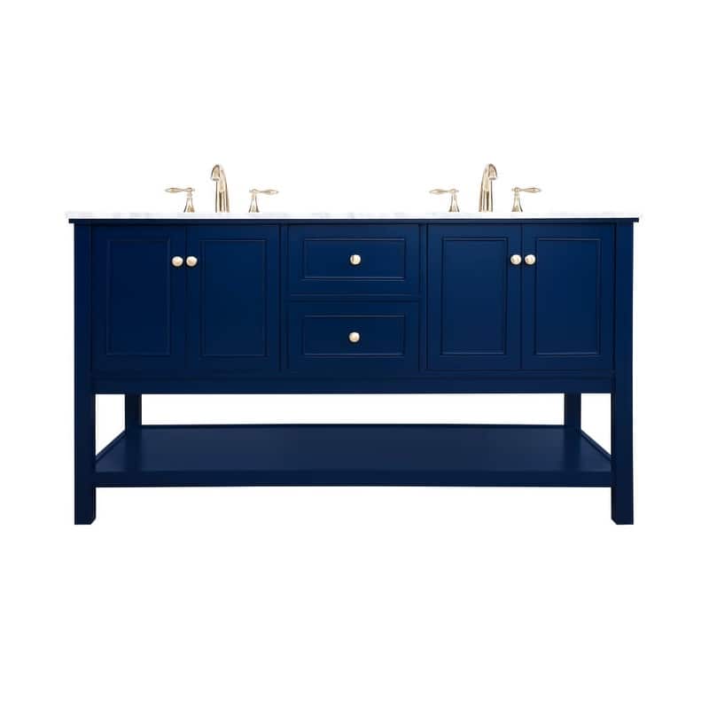 Elegant Lighting VF27060D Metropolis 60" Free Standing Double Basin