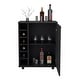 preview thumbnail 5 of 8, Wick Bar Cart with Integrated Wine Storage
