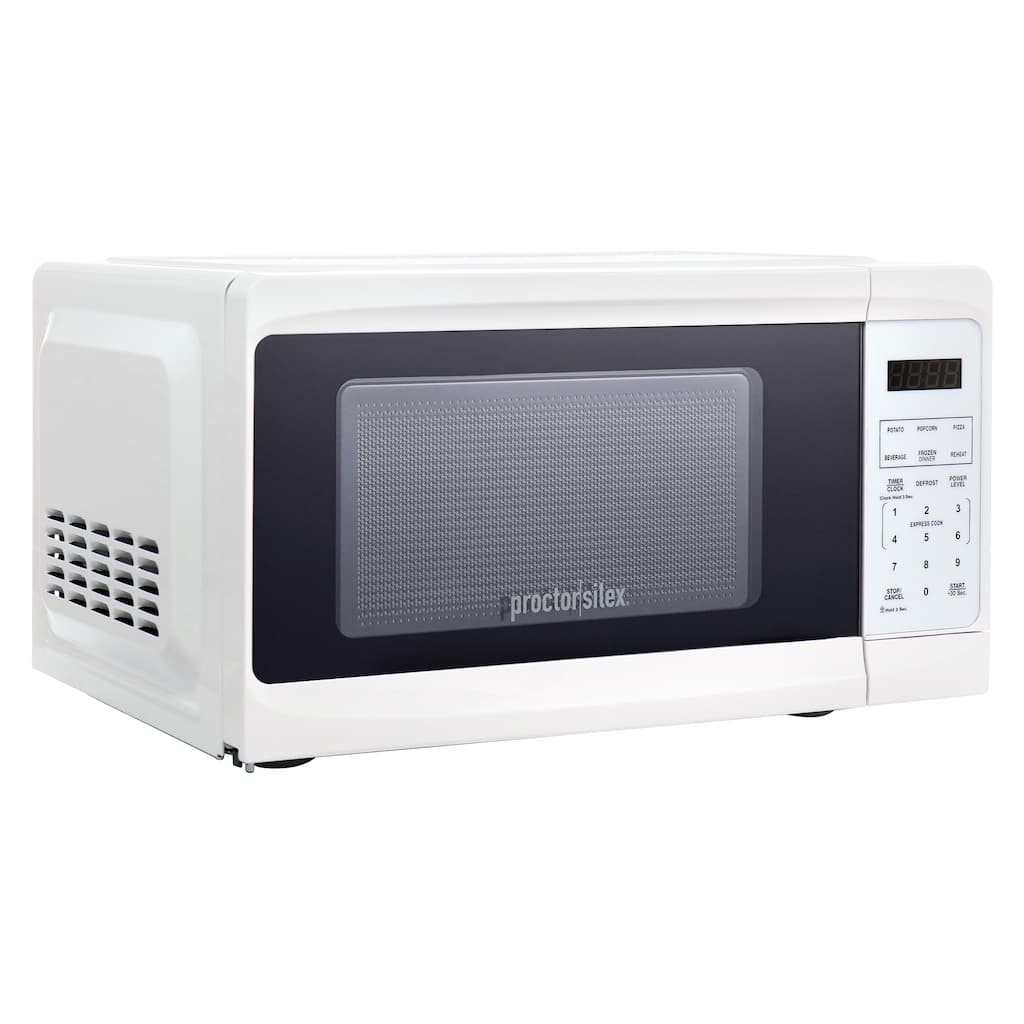 Proctor Silex 0.7 cu. ft. 700W Microwave Oven in White - 0.7 cu ft