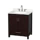 Option Espresso / Giotto Quartz Top / Brushed Chrome
