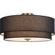 preview thumbnail 1 of 8, Vaxcel Lighting C0308 4 Light 21" Wide Flush Mount Drum Ceiling Matte Brass