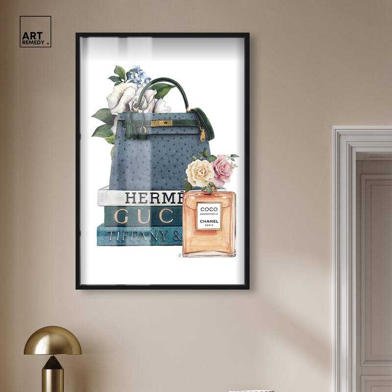 Books and Coco Orange Shadowbox by Art Remedy