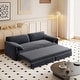 preview thumbnail 6 of 10, 66" Queen Pull Out 3-in-1 Convertible Sleeper Sofa with Side Storage