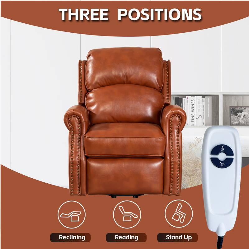 Livingroom Comfortable Lift Chair Electric Power Recliner Sofa with USB Port Modern Loose Back