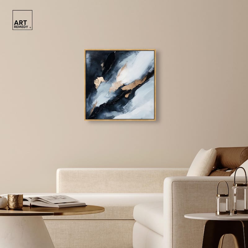 Golden Spark I Canvas by Art Remedy