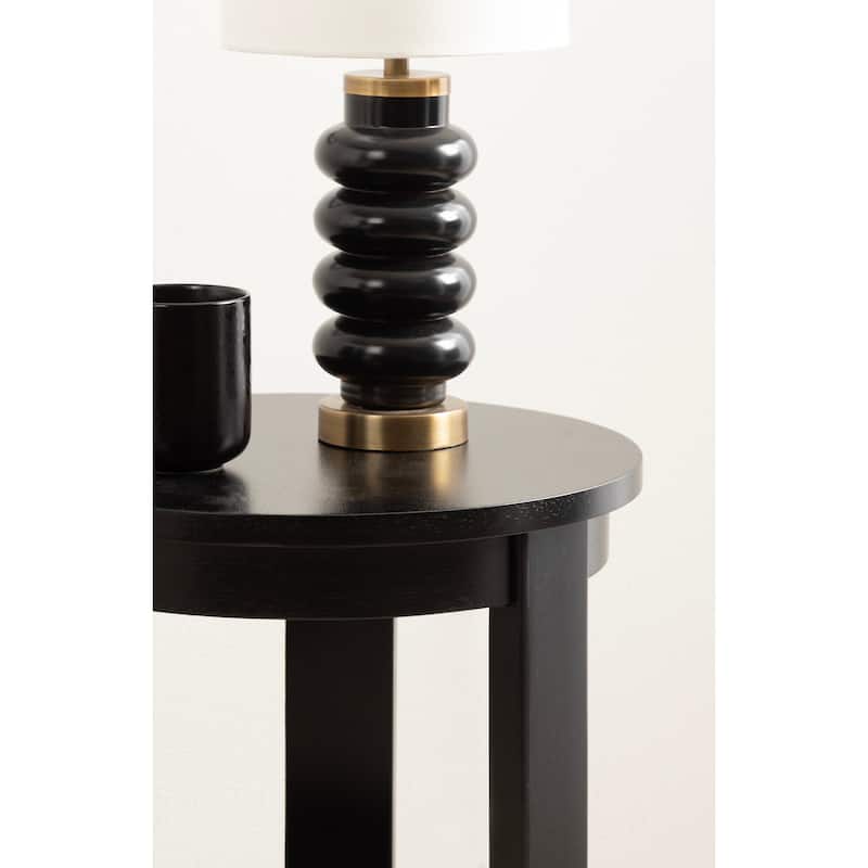 Kate and Laurel Foxford Round Wood Side Table