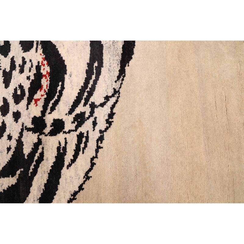 ECARPETGALLERY Hand-knotted Peshawar Ziegler Cream Wool Rug - 5'1 x 6'11