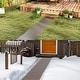 preview thumbnail 4 of 9, Costway 8 FT Outdoor Pathway with HDPE Frame Non-slip Surface Metal - See Details