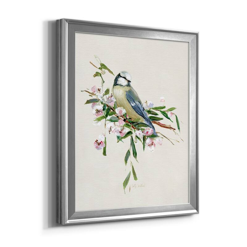 Spring Song Blue Bird Premium Framed Canvas - Ready to Hang - Multi-Color