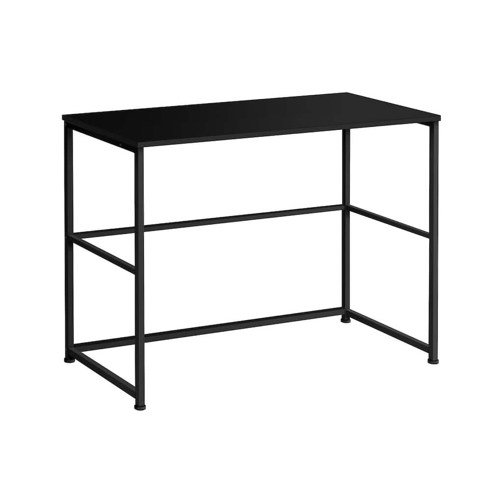 Computer Desk, Home Office, Laptop, Left, Right Set-up, Storage Drawers, 40"l, Work, Black Laminate