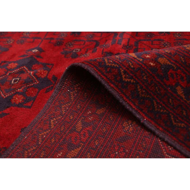 ECARPETGALLERY Hand-knotted Finest Khal Mohammadi Red Wool Rug - 9'11 x 12'10