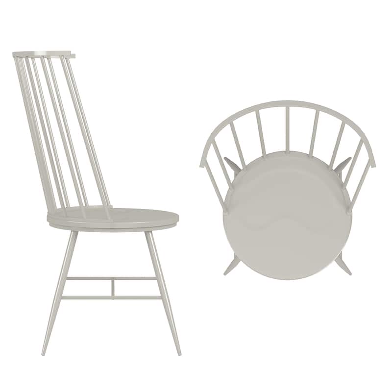 Krumlov High Back Windsor Classic Dining Chairs (Set of 2)