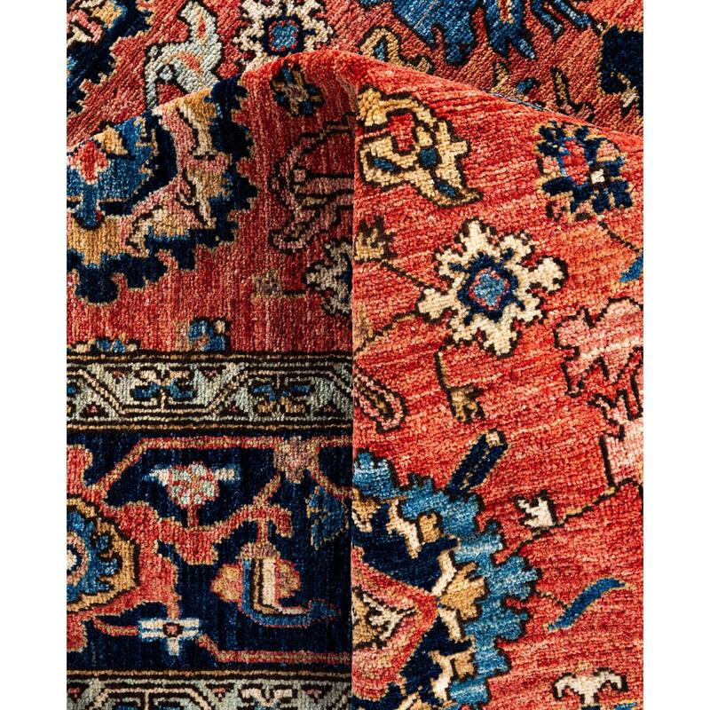 Serapi One-of-a-Kind Hand-Knotted Area Rug - Red - 8' 3" x 10' 2"