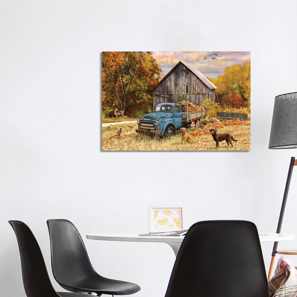 iCanvas "Fall Truck And Barn" by Greg & Company Canvas Print