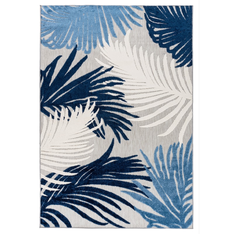World Rug Gallery Tropical Floral Indoor/Outdoor Area Rug