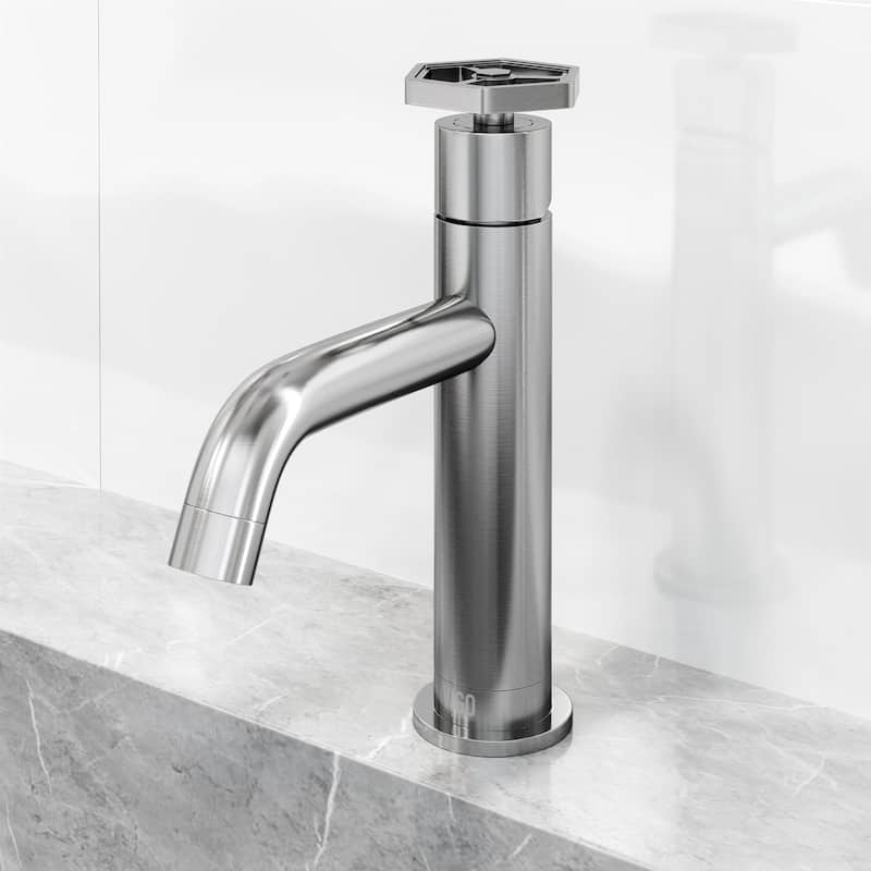 VIGO Ruxton 8" H Single Handle Single Hole Bathroom Faucet