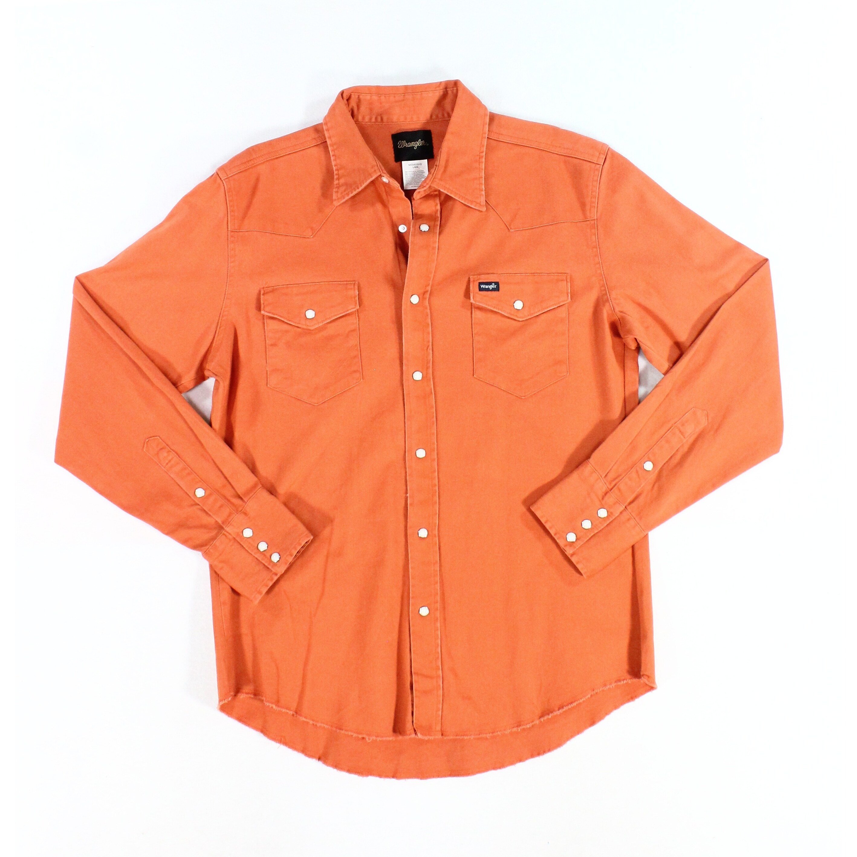 wrangler orange shirt