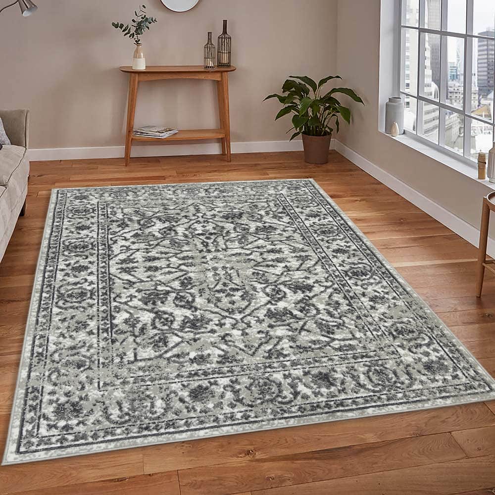 Alana Fany Bordered Area Rug