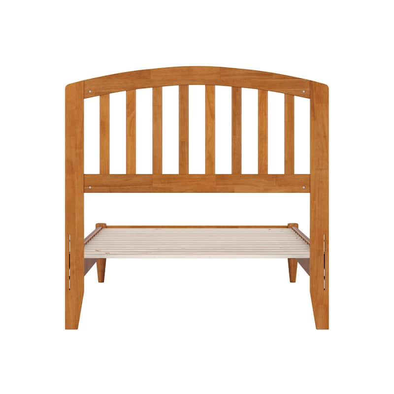 Twin Wood Platform Bed - Low Profile Solid Wood Bed Frame - Renaissance Style Bed