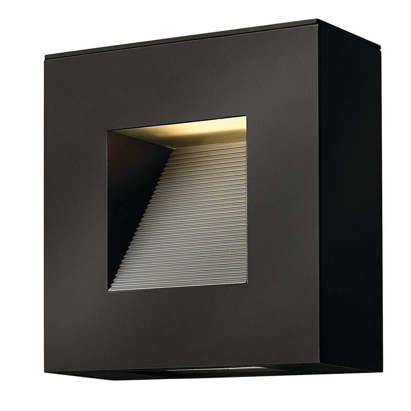Hinkley Lighting Luna 9" Tall ADA Compliant Dark Sky Square LED - Satin Black