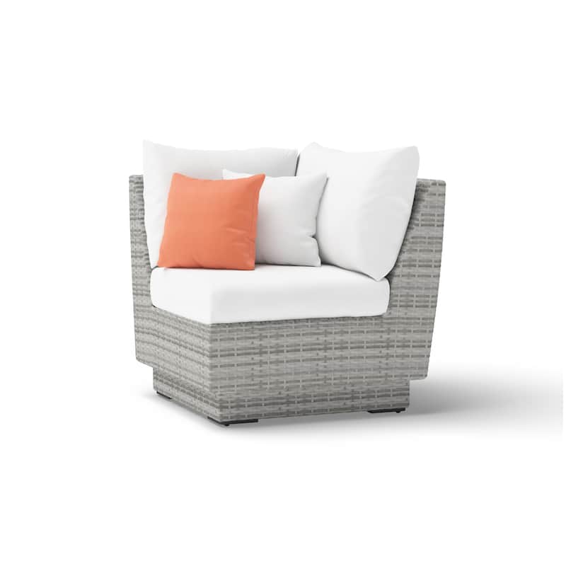 Cannes 6 Piece Sunbrella Outdoor Patio Sectional & Table