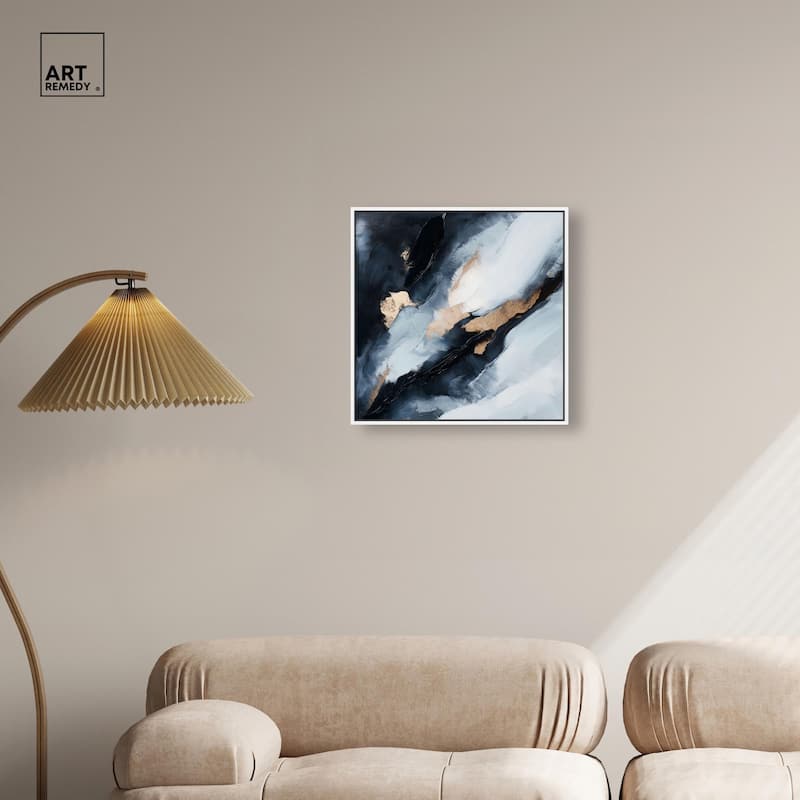 Golden Spark I Canvas by Art Remedy