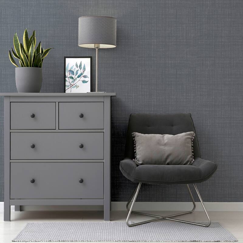 Arthouse Rafe Grey Woven Texture Wallpaper