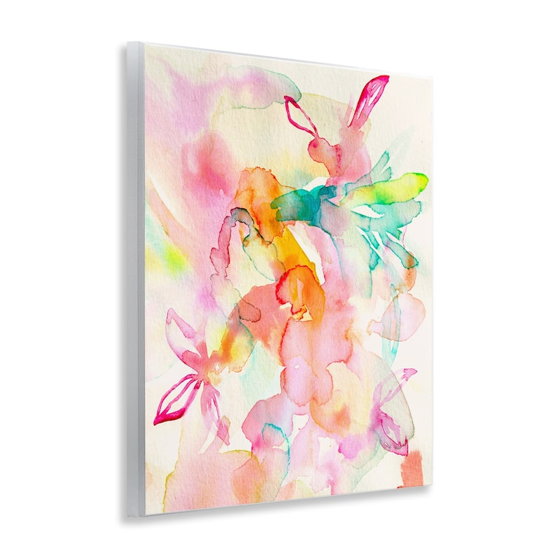 Stupell Abstract Watery Island Flowers Wall Plaque Art Design By Gemma Bardot