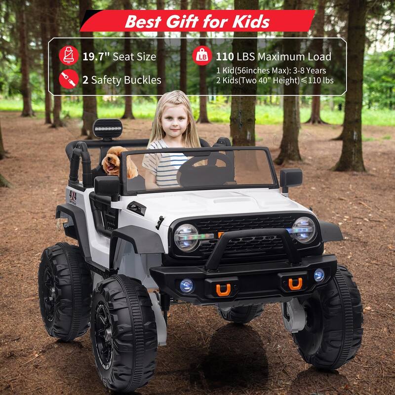2 Seats 24V Kids Ride on Truck with Remote Control