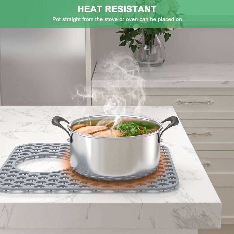 Silicone Sink Mat Sink Protectors for Kitchen Sink