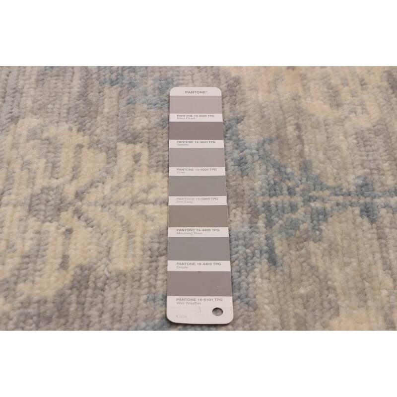ECARPETGALLERY Hand-knotted Mystique Light Grey Wool Rug - 6' x 8' 11"