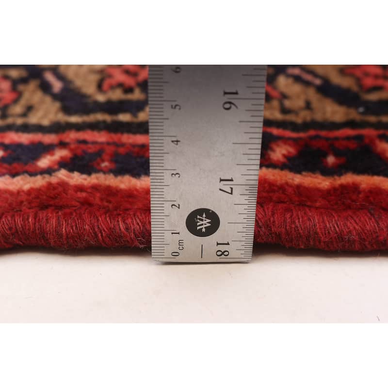 ECARPETGALLERY Hand-knotted Andelz Red Wool Rug - 3'7 x 5'2