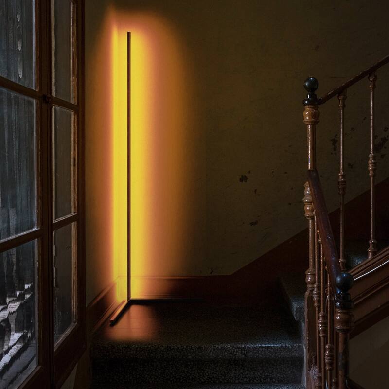 55" RGB Metal Corner Lamp Minimalist LED Floor Lamp