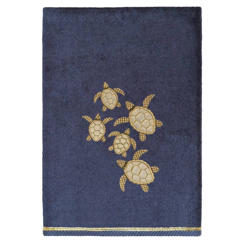 Authentic Hotel and Spa Turkish Cotton Tortuga 3PC Embellished Towel Set