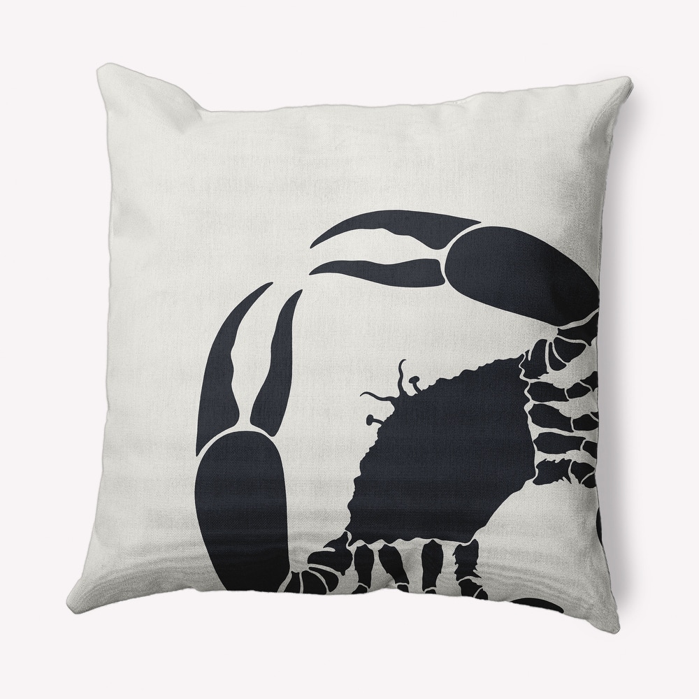 Crab Dip Nautical Indoor/Outdoor Throw Pillow