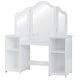 preview thumbnail 11 of 20, Costway Vanity Table Set Makeup Dressing Kids Girls Study Table Tri - See Details