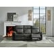 preview thumbnail 17 of 18, Woodsway Reclining Sofa - 83"W x 38"D x 41"H