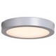 preview thumbnail 1 of 4, Ulko Exterior 1-light Silver LED Outdoor Large Flush Mount
