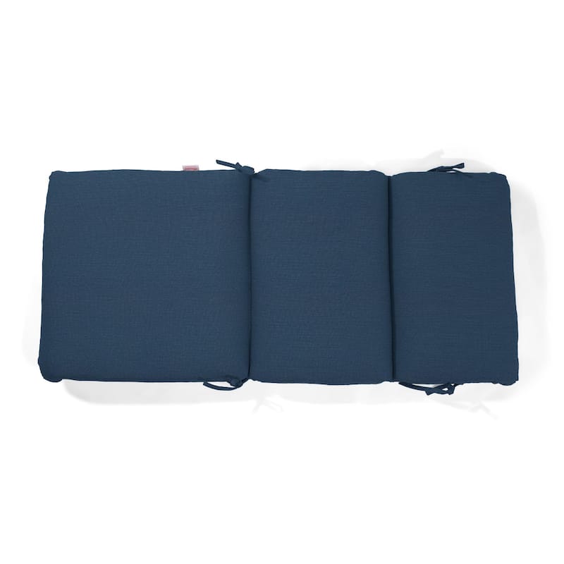 Sunbrella Stripe Sunbrella Fabric 1 Piece Indoor/Outdoor Two Ply High Back/Recliner Cushion, 22"W x 46"L - 22"W x 46"L
