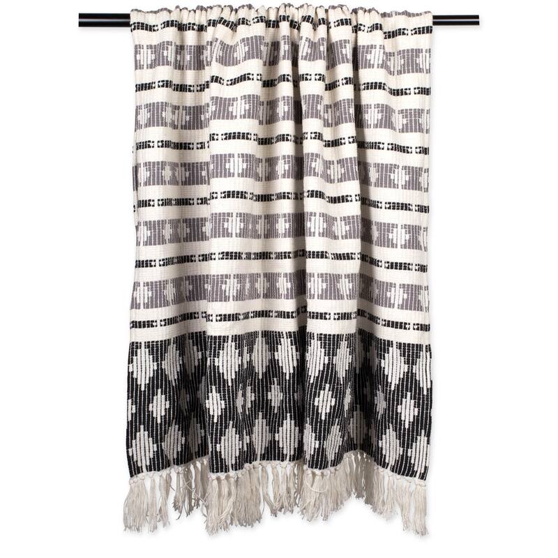DII Slub Stripe Decorative Throw