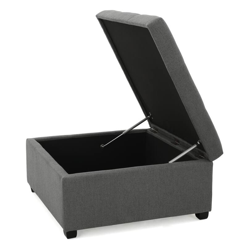 Carlsbad Tufted Square Storage Ottoman by Christopher Knight Home